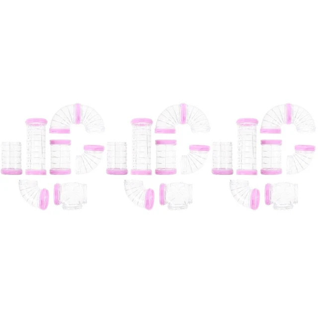 3 Sets DIY-Hamster-Labyrinth-Tool Röhre Meerschweinchen-Hängematte Geschirr