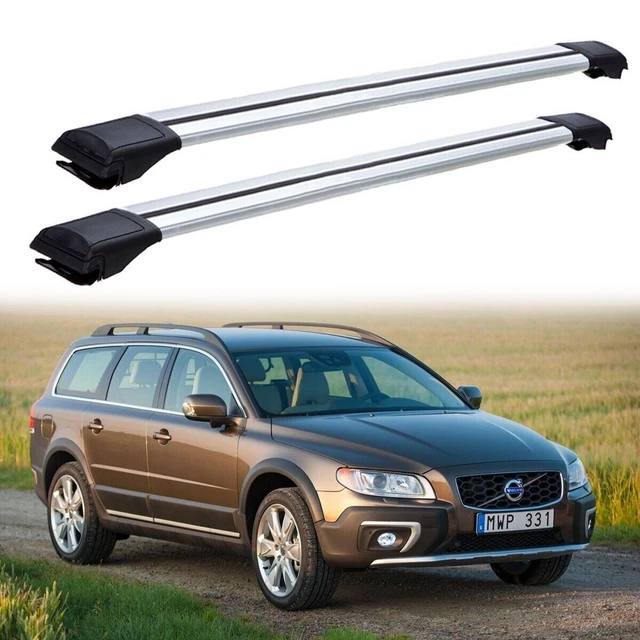 Barre De Toit Volvo XC70 à Partir De 2007 Menabo Sherman Noir - France