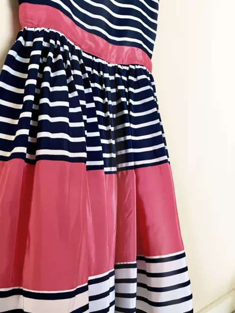 Girls' Stripe blue pink white Party Dress Size 8 Target 3