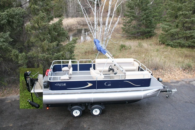 New Electric 20 Ft Rear Fish with Electric Minnkota Edrive and Trailer