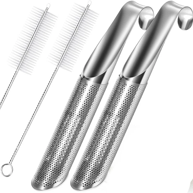 1Set Stainless Steel Tea Infuser Stick Pipe Tea Infuser for Loose Tea Leaf, V3Y4
