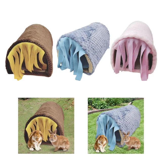 Guinea Pig Hideout Tent - Small Animal House With Tunnel For Hamsters & Bunnies