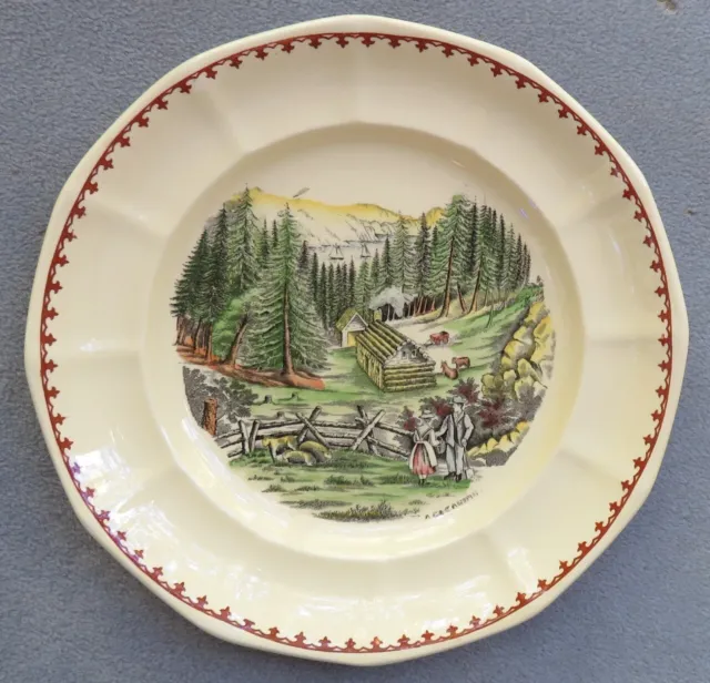 Adams Pottery American Ways and Days Dinner Plate