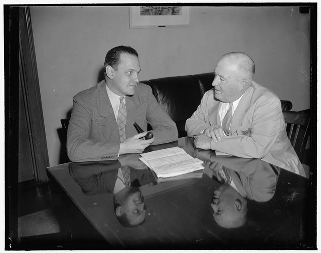 Reproduced 1938 Photo At Commerce Department Conference Left To Right: Dr Wil a