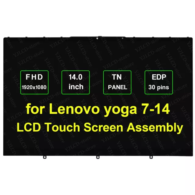 14" for Lenovo IdeaPad Yoga 7-14ACN6 FHD 5D10S39670 LCD Touch Screen w/ Bezel