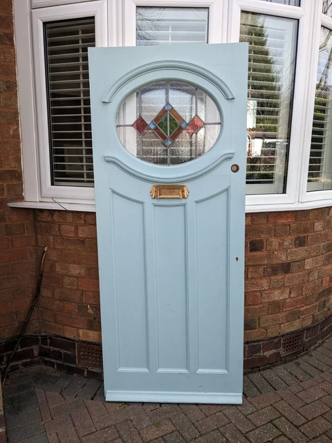 1930s front door stained glass