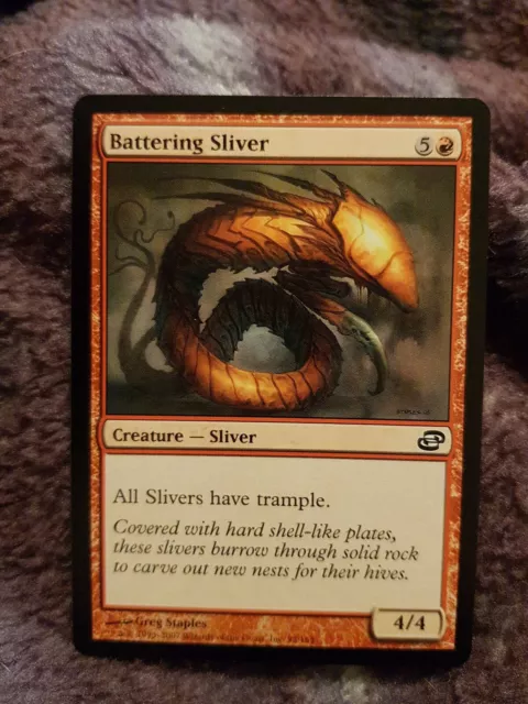 1x MTG Magic The Gathering TCG Battering Sliver Common  - Planar Chaos