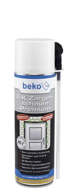 Beko Zargenschaum 2-Komponenten-Polyurethanschaum Premium 400ml