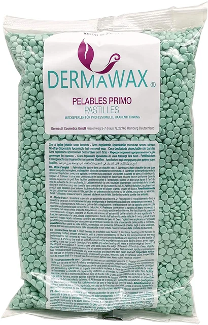 Perles de cire Aloe Vera Premium de 1 kg sans bandes de cire pour l'épilation,