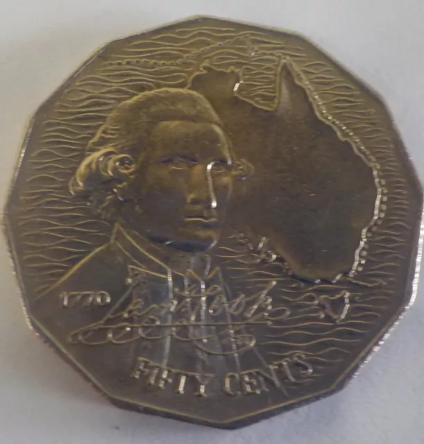 1970 50 CENT Coin Captain James Cook Ciculated Coin 2.80 PicClick AU