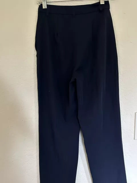 Yves Saint Laurent High Waisted Navy Trouser Waist 25 Inches 2010 Collection