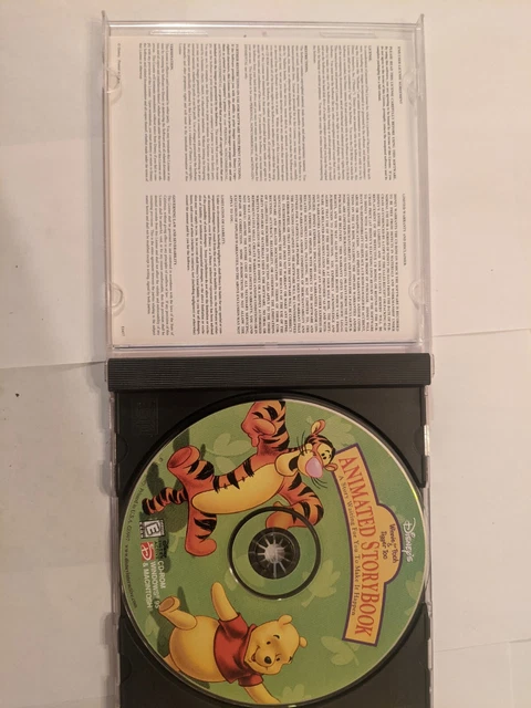 WINNIE THE POOH & Tigger Too Animated Storybook CD-Rom PC Game Disney ...