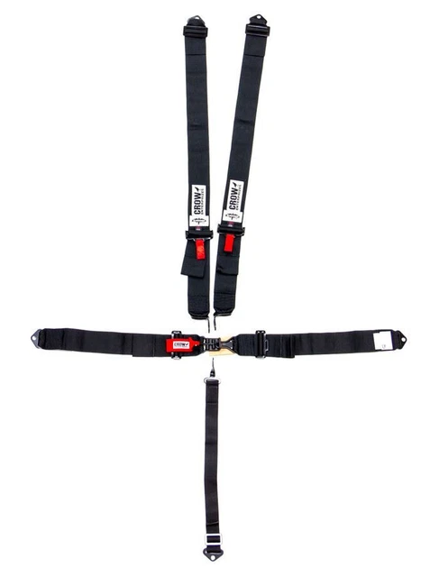 Crow Enterprizes 5-Pt Harness Small Latch Blk Bolt In BLK Hardware 11004B