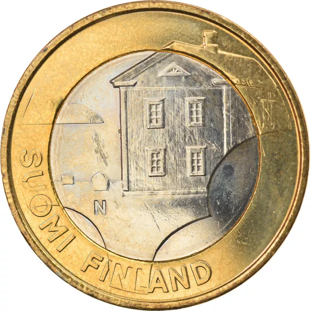 [#916360] Finlande, 5 Euro, Maison traditionnelle d'Ostrobotnie, 2013, SPL, Bi-M