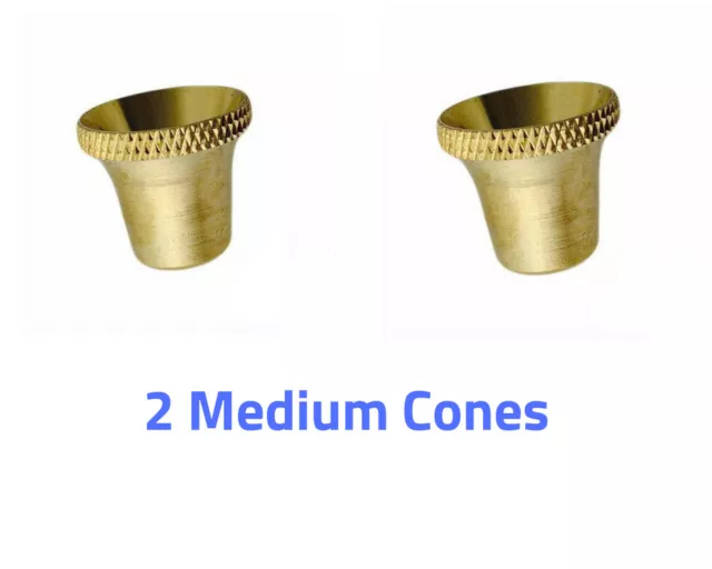 2 Brass Cone Piece Medium Size - Bonza Cone - Metal Cone - Party Cone - Billy