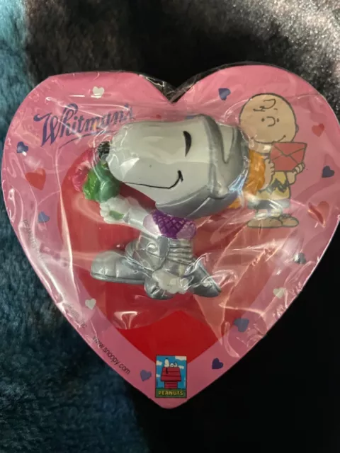 Whitman's Peanuts Valentine's Heart Shape Chocolates with Snoopy Figurine.