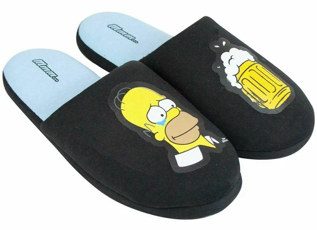 LES SIMPSONS HOMER Noir Slip on adulte Maison Chaussons Mule