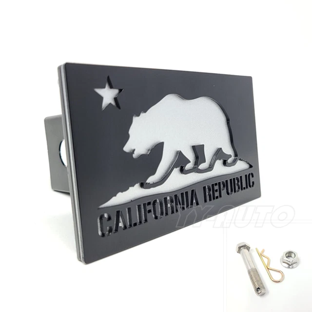 5"x3" California Republic Bear 2" Receiver Truck Steel Tow Trailer Hitch Cover