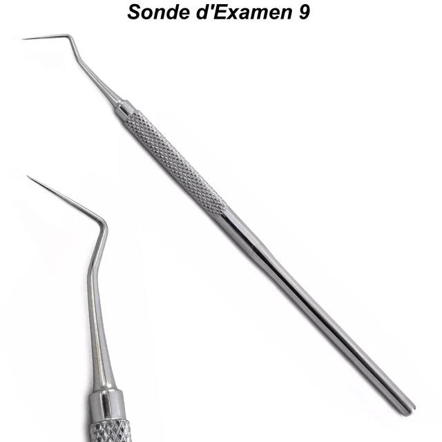 Kit Dentaire Diagnostic Et Détartrage - Sondes, Explorateurs, Scalers - Inox, Marque TK Plus, Garantie 3 Ans