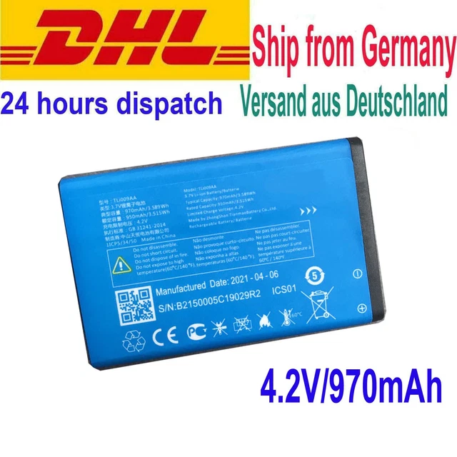 vhbw Li-Ion Batterie 1100mAh (3.7V) pour Alcatel One Touch OT-918, OT
