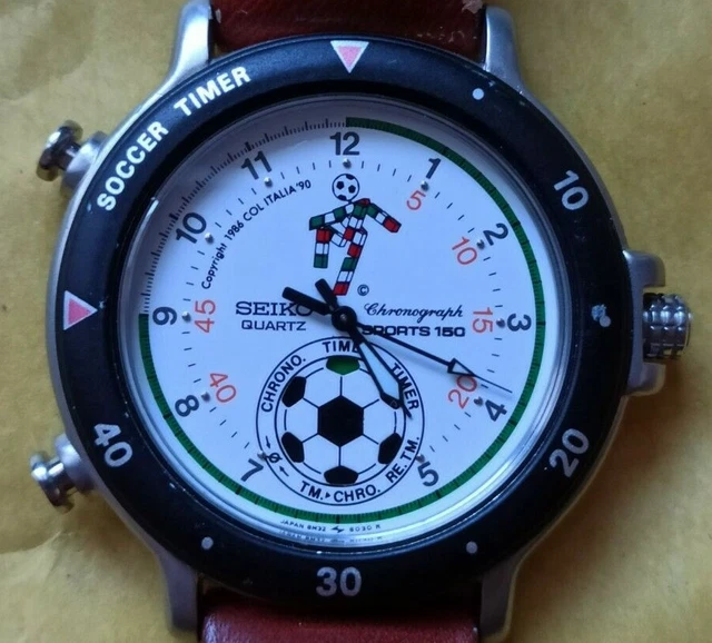 OROLOGIO NOS SEIKO Italia '90 Sfa011J Watch Montre Reloj Uhr