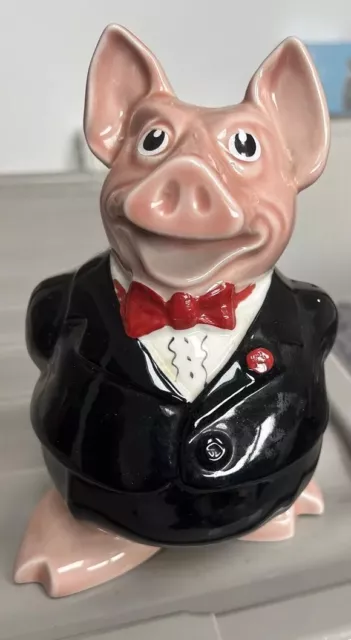 Vintage Wade Natwest Pig Piggy Bank With Stopper - Sir Nathaniel