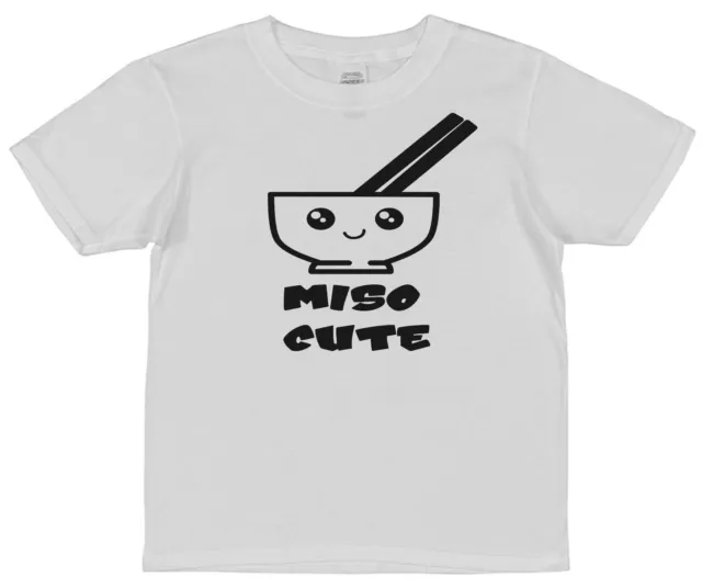 Miso süße Schwester Kinder Baumwolle T-Shirt Mädchen Junge süß 6 Farben Nudeln Schüssel Essen 2