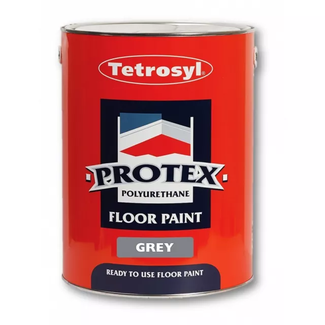 Tetrosyl GYP005 Protex Floor Paint Grey 5L