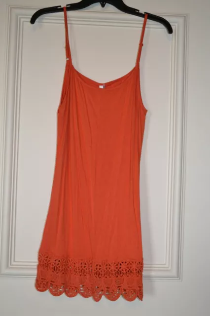 Mono Reno Orange Mur Lace Tank Dress Sz. M - NWT