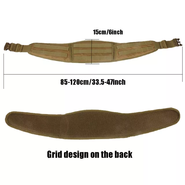 Men's Tactical Military Combat Hunting Outdoor Waistband Molle Training Belt Bag 3