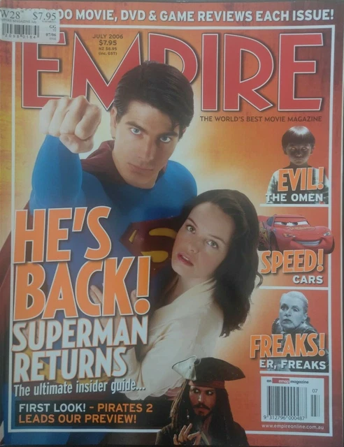 EMPIRE MOVIE MAGAZINE July 2006 Superman Returns Cover