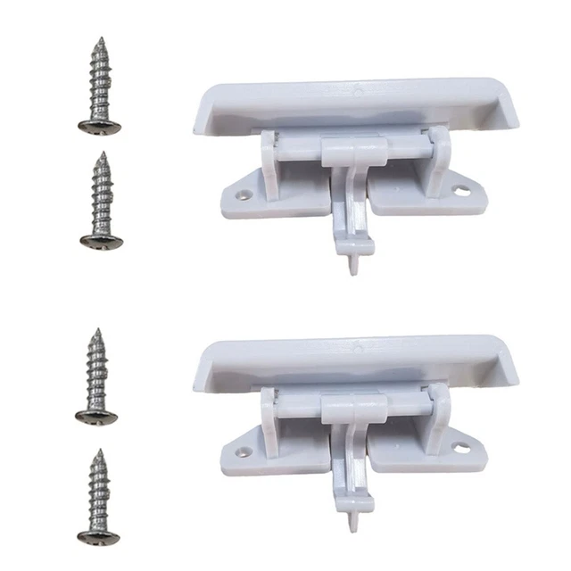 Set Cerniere In Ferro Per Porte In Legno – 2 Pezzi Con Viti E Coperture, Ideali Per Mobili E Cassetti (colore Argento)