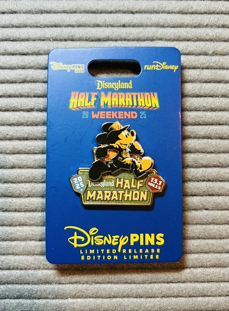 DISNEYLAND 2025 RUN Disney Half Marathon Mickey Mouse Pin Limited