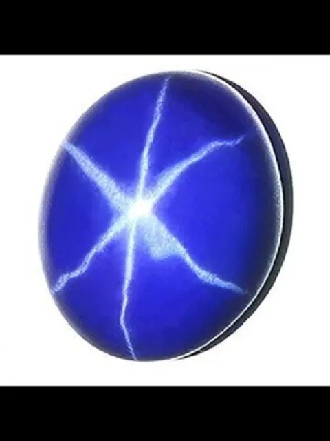 8.15Cts Natural 6 Rays Blue Star Sapphire Oval Cabochon 12x14x4mm Loose Gemstone