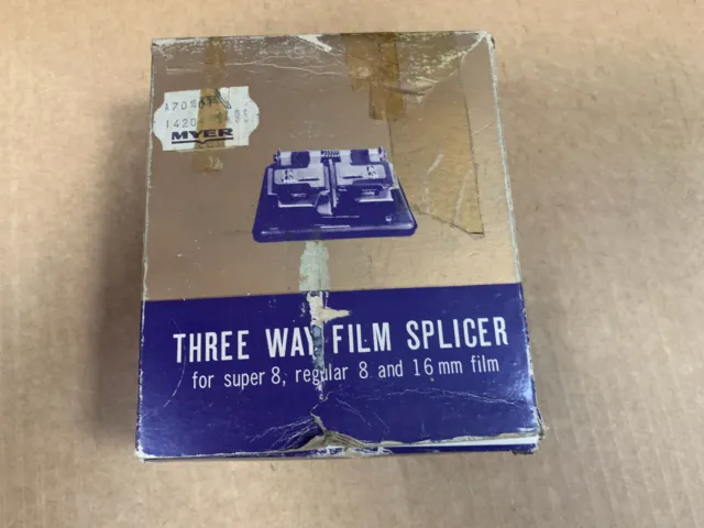 Three Way Film Splicer for Super 8, 8mm & 16mm Cine Films