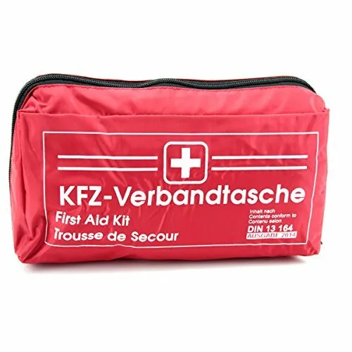 Bandage Bag Car Medical Kit Cushion Association Unfallset Red din 13164