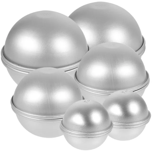 12 pz stampo sfera di sale bagno in lega di alluminio 3d stampo pianeta padella sfera torta