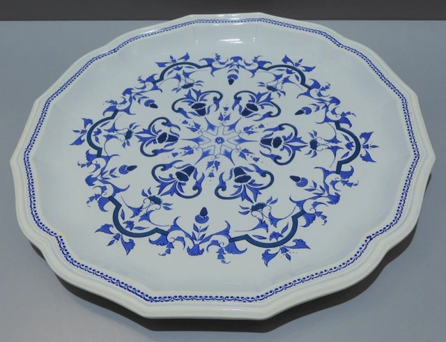 Plat rond Salins modèle Rosemonde - La Longère - Décoration Brocante