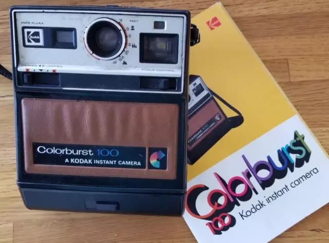 Vintage  Kodak Colorburst 100 Instant Camera Adjustable Focus UNTESTED
