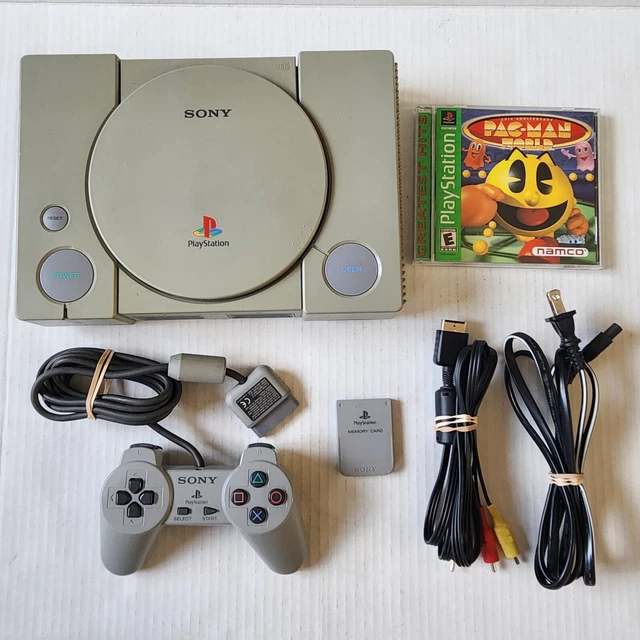 SONY PLAYSTATION 1 PS1 SCPH7501 Console Bundle w/ Controller, Memory