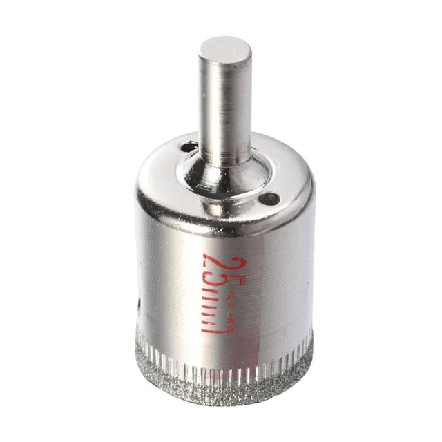 Punte trapano foro cappotto diamantato 25 mm per piastrelle di ceramica marmo vetro o granito