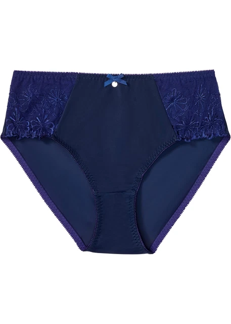 Maxislip taglia 52/54 biancheria intima da donna blu mezzanotte slip mutandine perizoma nuovo