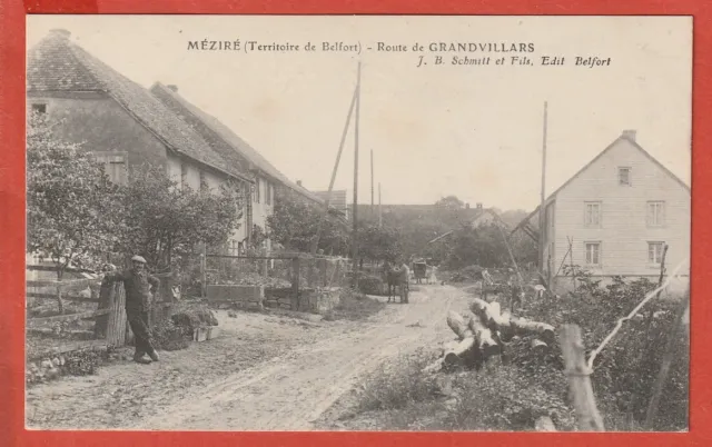 Cpa -  Mezere - 90  -  Route De Grandvillars -    Interieur Du Village