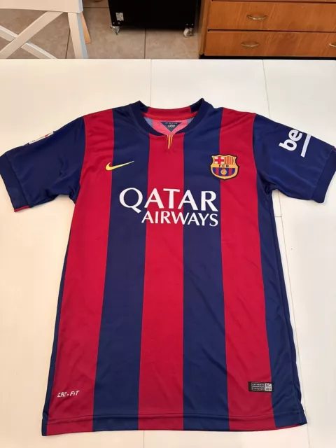 2014-2015 Nike FC Barcelona Lionel Messi Home Jersey Shirt Kit Maglia Argentina