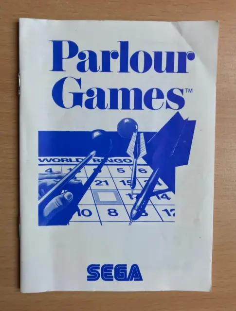 SEGA Master System Instruction Manual - PARLOUR GAMES