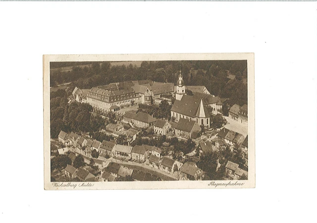 uralte AK Wechselburg (Mulde) Fliegeraufnahme 1932 //32