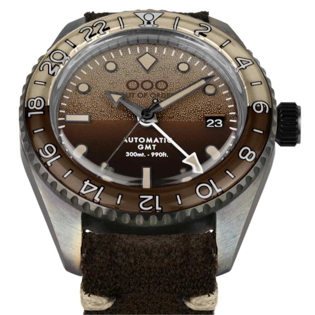 Out Of Order 001-25.IC Uomo Irlandese Caffè Automatico Gmt Polso 2
