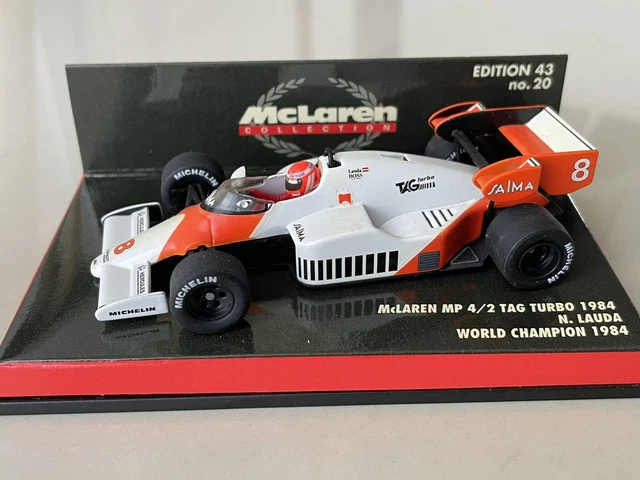 McLaren MP 4/2 TAG Turbo  F1 1984 Niki Lauda 1/43 Minichamps World champion