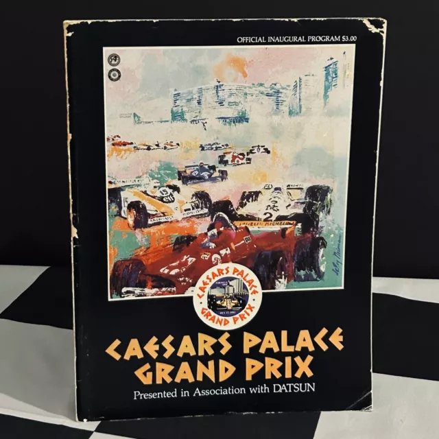 1981 Caesars Palace Gp Las Vegas Programma Gara Originale F1 Alan Jones Williams
