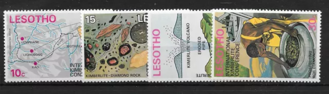 Lesotho Sg246/9 1973 Set Conferenza Internazionale Kimberlite Nuovo Nuovo Di Zecca